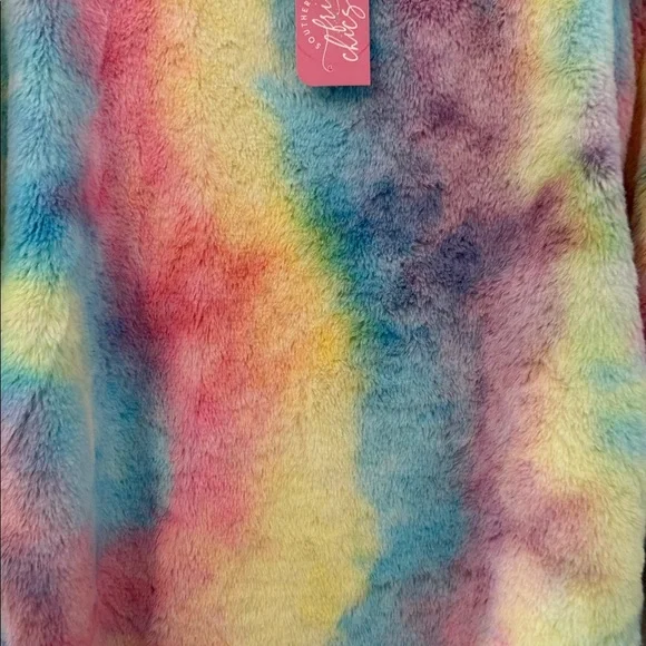 NWT Southern Fried Chicks Colorful Women's Teddy Jacket - Picture 6 of 7